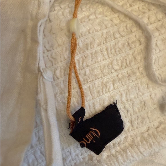 Quince 100% Linen Scoop Neck Midi Dress NEW Sz S White - Picture 4 of 6